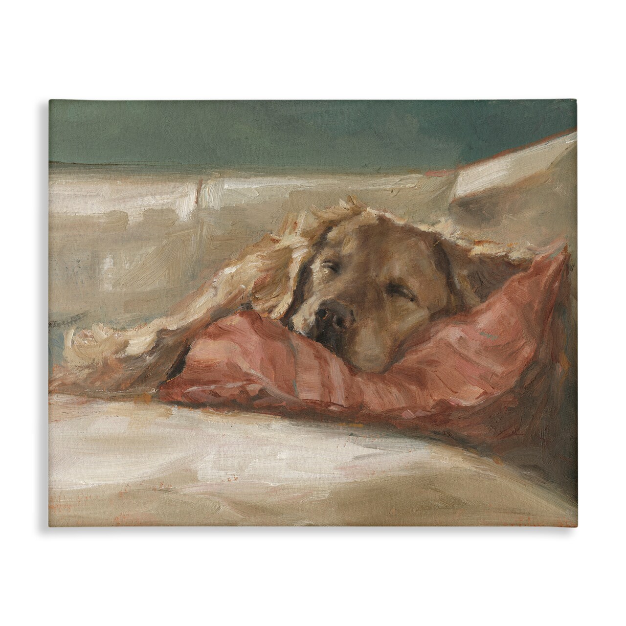 Stupell Industries Comfortable Sleeping Labrador Canvas By Ethan Harper